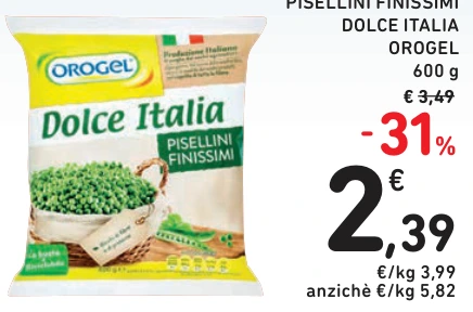 PISELLINI FINISSIMI DOLCE ITALIA OROGEL
