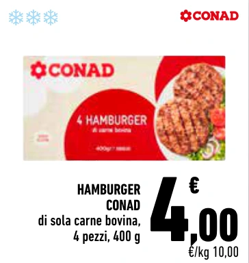 HAMBURGER CONAD