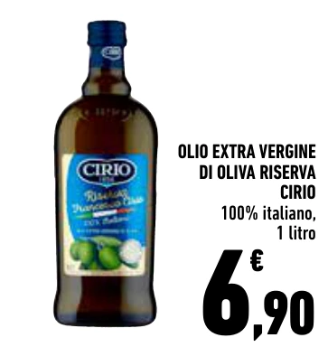 OLIO EXTRA VERGINE DI OLIVA RISERVA CIRIO