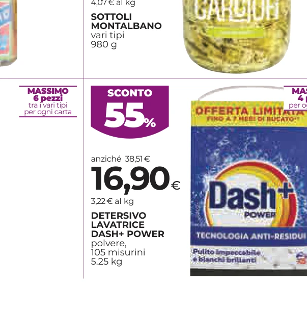 DETERSIVO LAVATRICE DASH+ POWER
