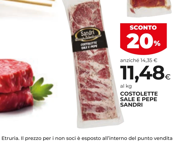 COSTOLETTE SALE E PEPE SANDRI