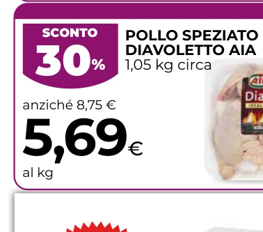 POLLO SPEZIATO DIAVOLETTO AIA