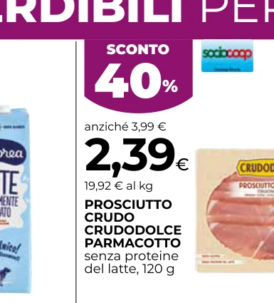 PROSCIUTTO CRUDO CRUDODOLCE PARMACOTTO