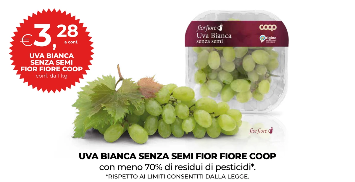 UVA BIANCA SENZA SEMI FIOR FIORE COOP