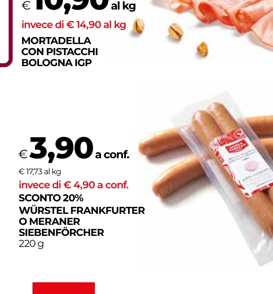 WÜRSTEL FRANKFURTER O MERANER SIEBENFÖRCHER