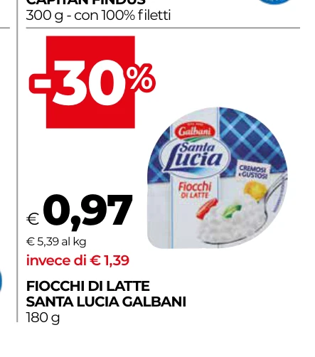FIOCCHI DI LATTE SANTA LUCIA GALBANI
