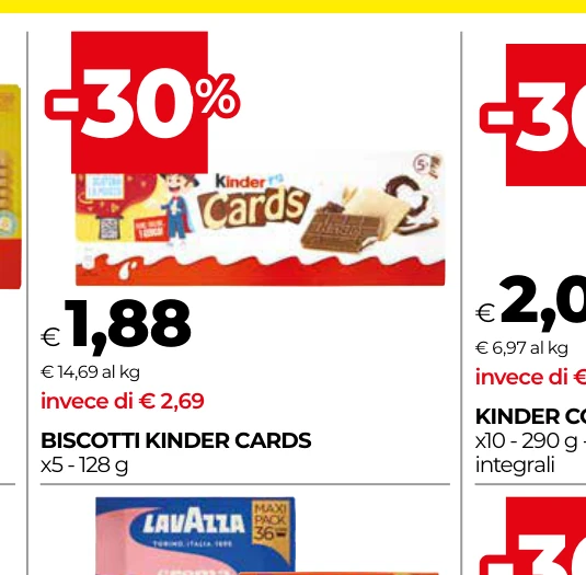 BISCOTTI KINDER CARDS