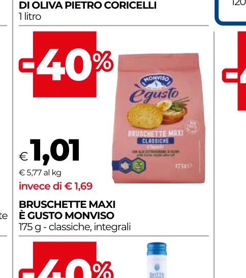 BRUSCHETTE MAXI È GUSTO MONVISO