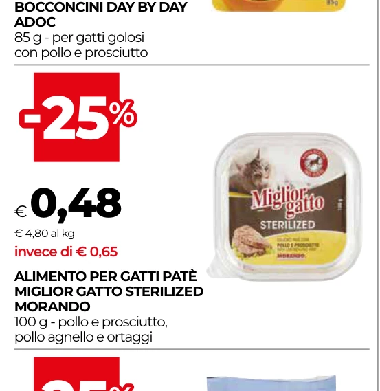ALIMENTO PER GATTI PATÈ MIGLIOR GATTO STERILIZED MORANDO
