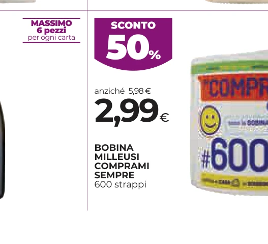 BOBINA MILLEUSI COMPRAMI SEMPRE