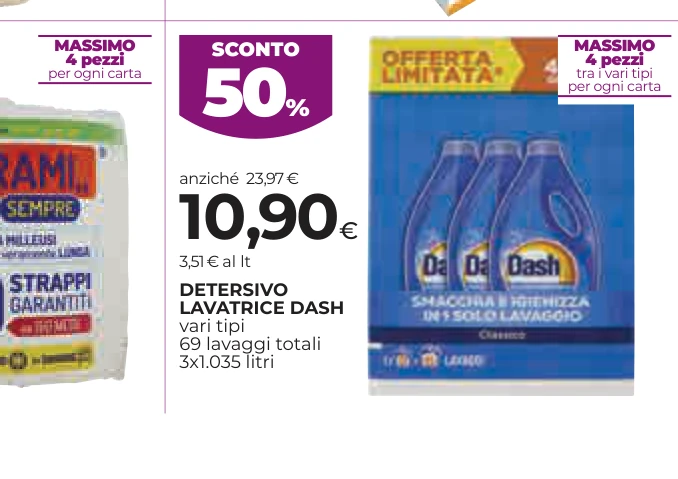 DETERSIVO LAVATRICE DASH