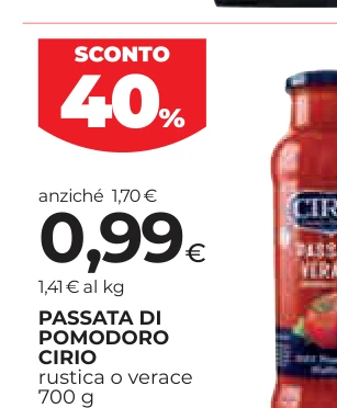 PASSATA DI POMODORO CIRIO