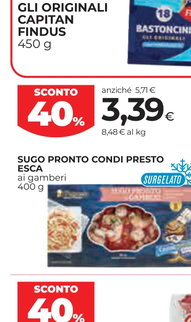 SUGO PRONTO CONDI PRESTO ESCA