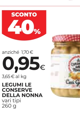 LEGUMI LE CONSERVE DELLA NONNA