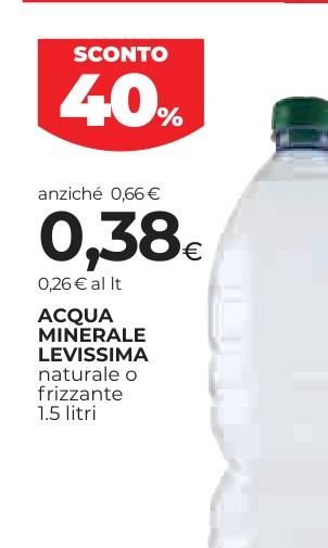 ACQUA MINERALE LEVISSIMA