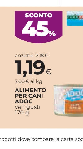ALIMENTO PER CANI ADOC
