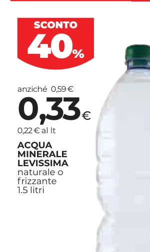 ACQUA MINERALE LEVISSIMA