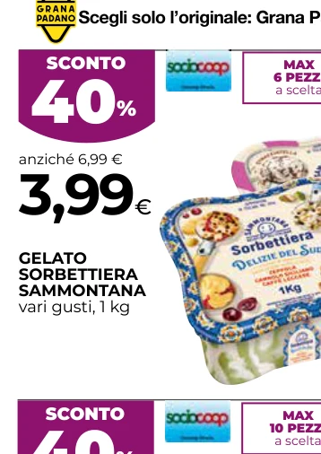 GELATO SORBETTIERA SAMMONTANA
