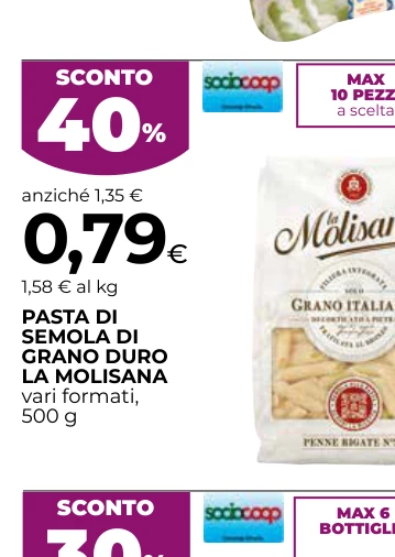 PASTA DI SEMOLA DI GRANO DURO LA MOLISANA