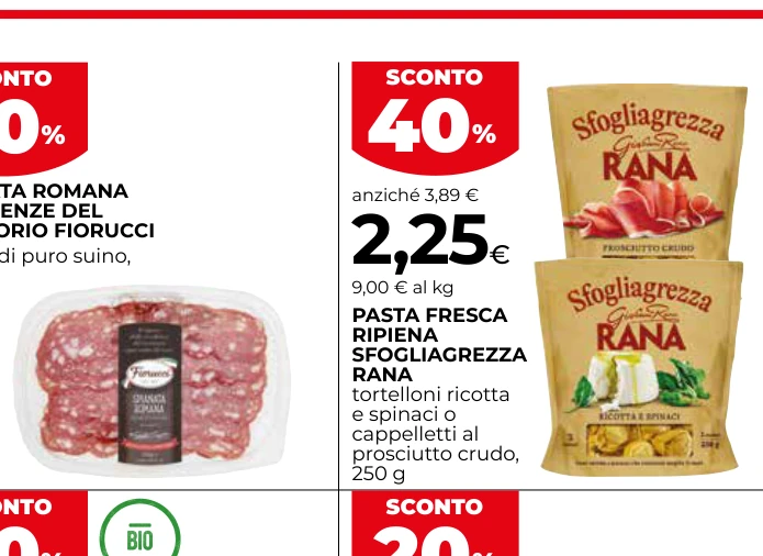 PASTA FRESCA RIPIENA SFOGLIAGREZZA RANA