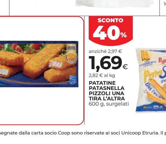 PATATINE PATASNELLA PIZZOLI UNA TIRA L’ALTRA