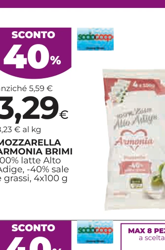 MOZZARELLA ARMONIA BRIMI