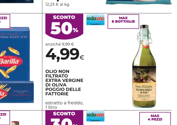 OLIO NON FILTRATO EXTRA VERGINE DI OLIVA POGGIO DELLE FATTORIE