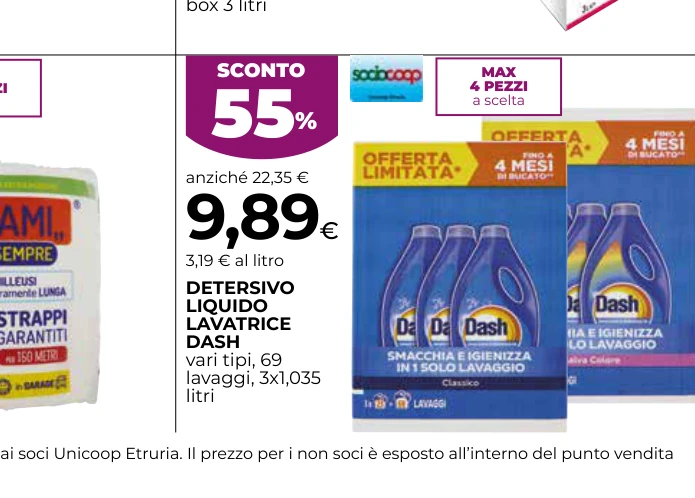 DETERSIVO LIQUIDO LAVATRICE DASH