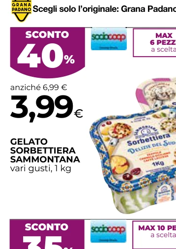 GELATO SORBETTIERA SAMMONTANA