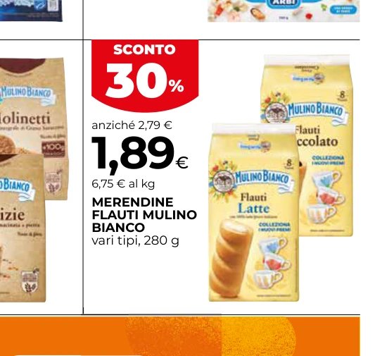 MERENDINE FLAUTI MULINO BIANCO