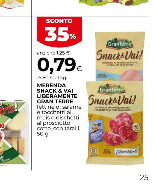 MERENDA SNACK & VAI LIBERAMENTE GRAN TERRE