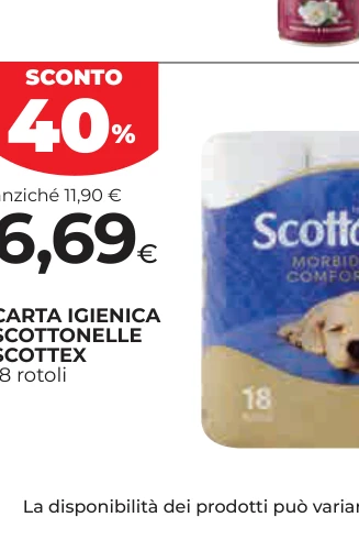 CARTA IGIENICA SCOTTONELLE SCOTTEX