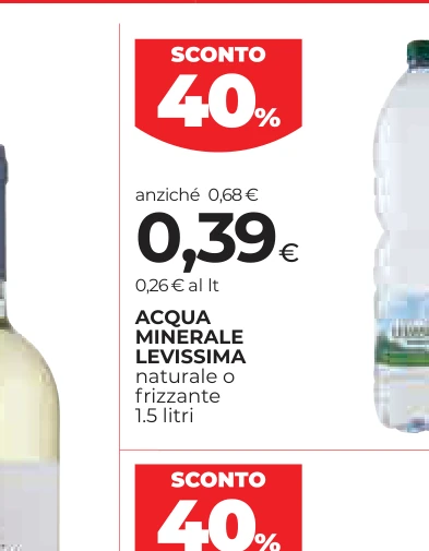 ACQUA MINERALE LEVISSIMA