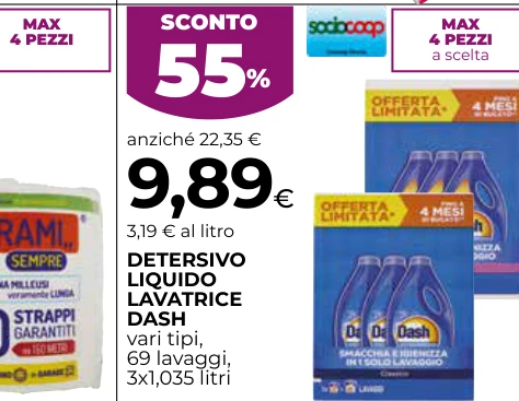 DETERSIVO LIQUIDO LAVATRICE DASH
