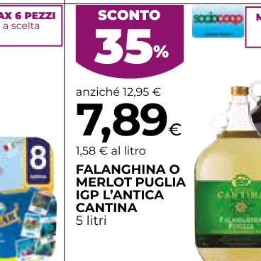 FALANGHINA O MERLOT PUGLIA IGP L’ANTICA CANTINA