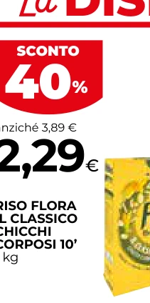 RISO FLORA IL CLASSICO CHICCHI CORPOSI 10’