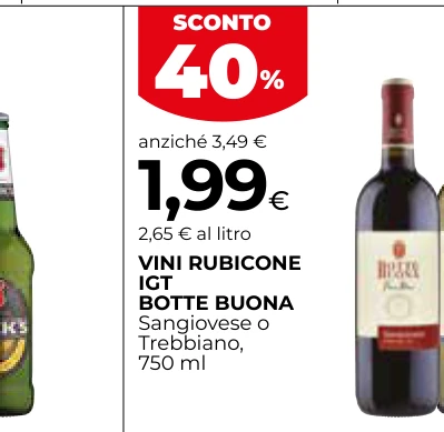 VINI RUBICONE IGT BOTTE BUONA