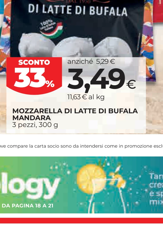 MOZZARELLA DI LATTE DI BUFALA MANDARA