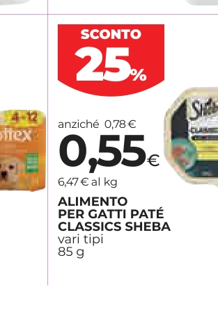 ALIMENTO PER GATTI PATÉ CLASSICS SHEBA