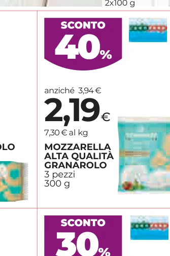 MOZZARELLA ALTA QUALITÀ GRANAROLO