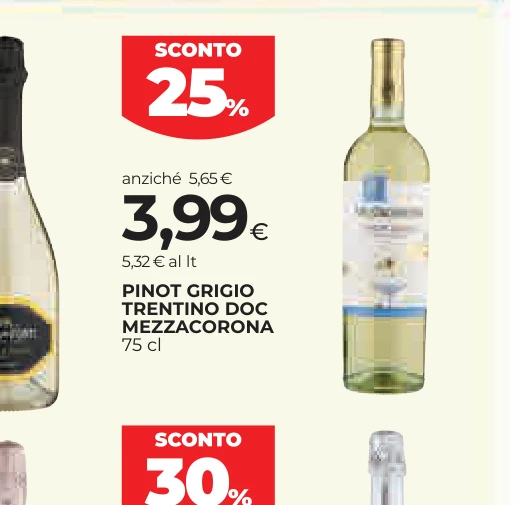 PINOT GRIGIO TRENTINO DOC MEZZACORONA