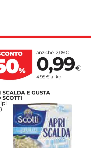 APRI SCALDA E GUSTA RISO SCOTTI