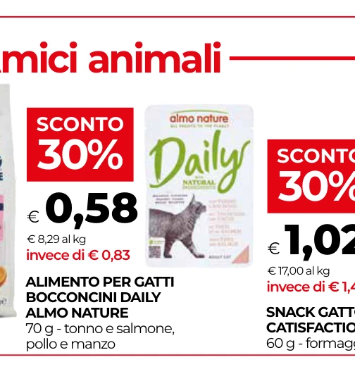 ALIMENTO PER GATTI BOCCONCINI DAILY ALMO NATURE