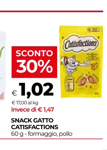 SNACK GATTO CATISFACTIONS