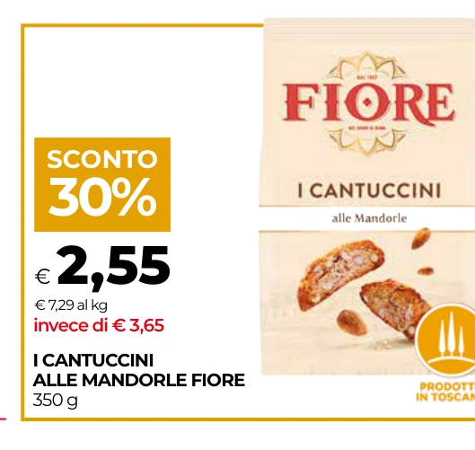 I CANTUCCINI ALLE MANDORLE FIORE