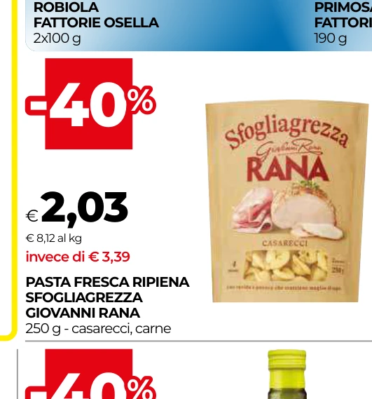 PASTA FRESCA RIPIENA SFOGLIAGREZZA GIOVANNI RANA