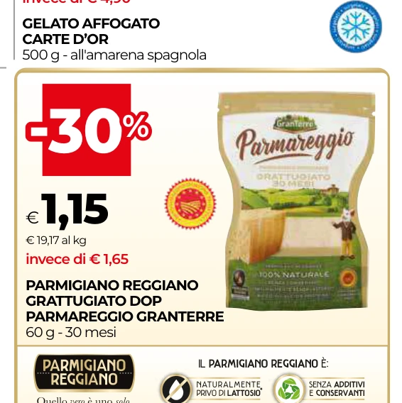PARMIGIANO REGGIANO GRATTUGIATO DOP PARMAREGGIO GRANTERRE