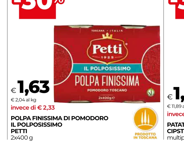 POLPA FINISSIMA DI POMODORO IL POLPOSISSIMO PETTI
