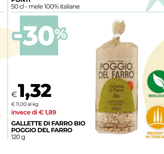 GALLETTE DI FARRO BIO POGGIO DEL FARRO