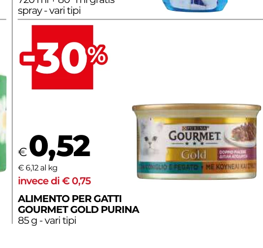 ALIMENTO PER GATTI GOURMET GOLD PURINA